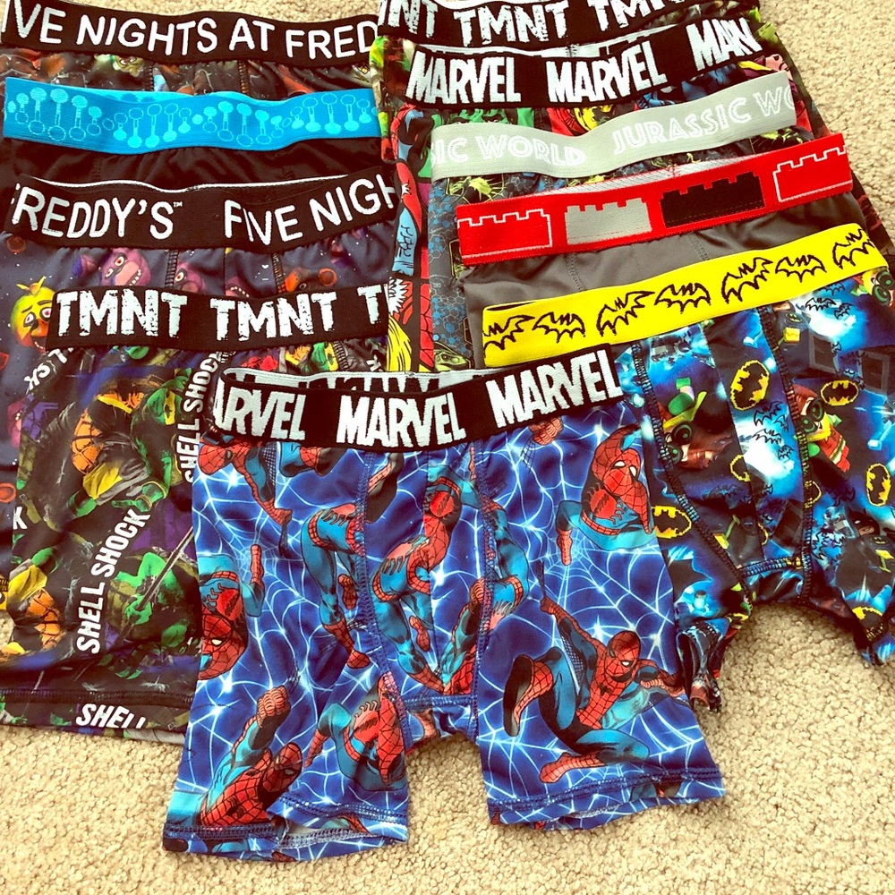 10 pair boxer briefs size 6